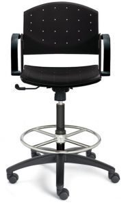 Scaune de laborator profesionale cu manere laterale